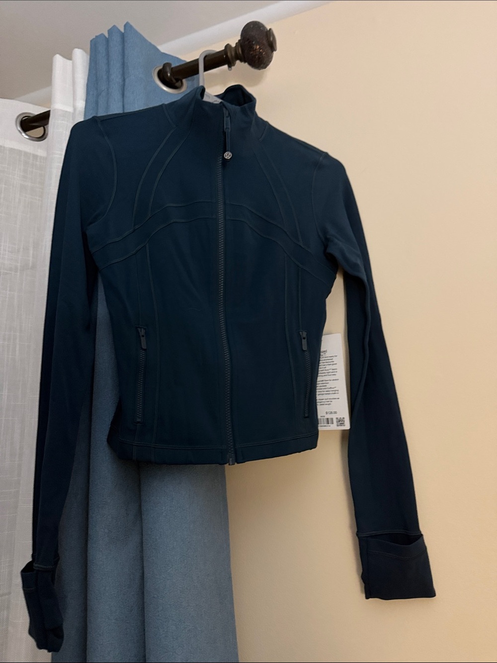 Lululemon Define Cropped Jacket Indochine Blue Size: 4 NWT
